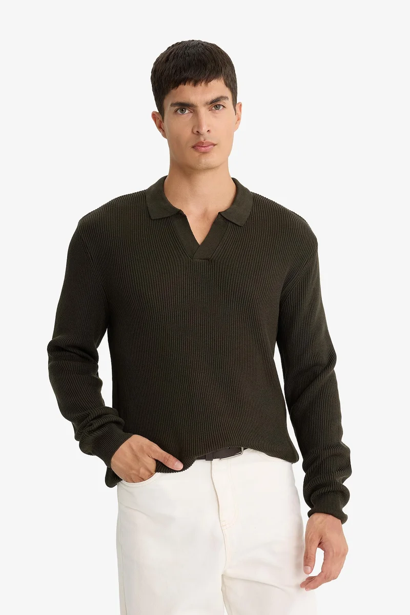 Defacto  Standard Fit Knitwear Pullover for Men | Best Price UAE