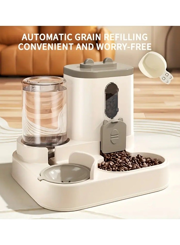 2-in-1 Cat Feeding and Watering Bowl Set – Automatic Gravity Pet Feeder, No Power Required - Image 1