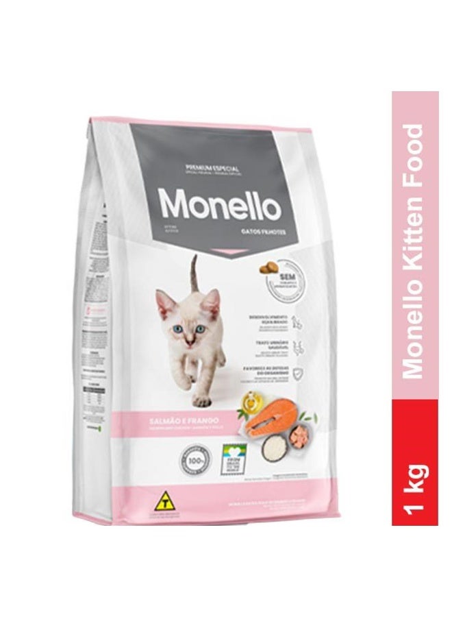 Monello Kitten Food Salmon and Chicken‚ 1 KG - Image 1