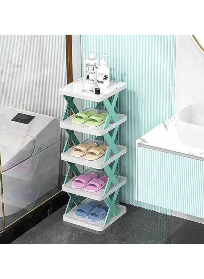 Generic New X-Shaped Shoe Cabinet With 5 Shelfs - Image 1
