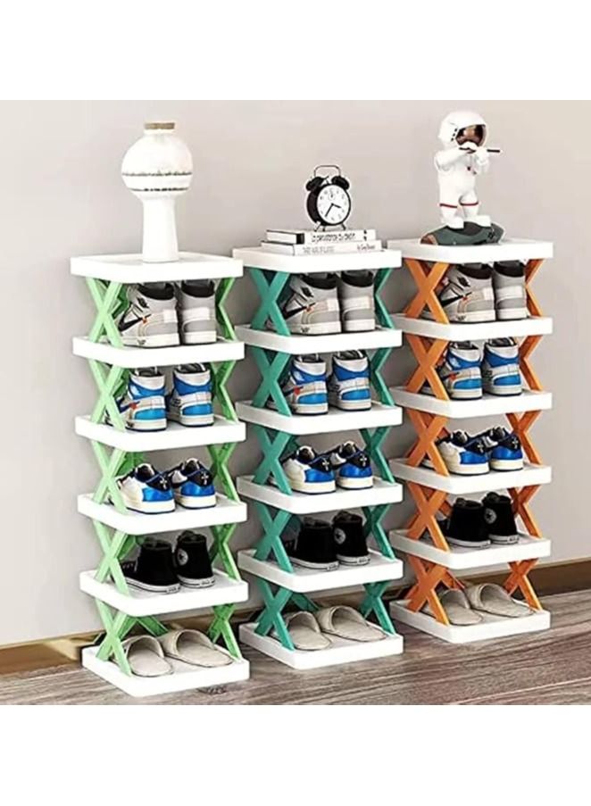 Generic New X-Shaped Shoe Cabinet With 5 Shelfs - Image 3