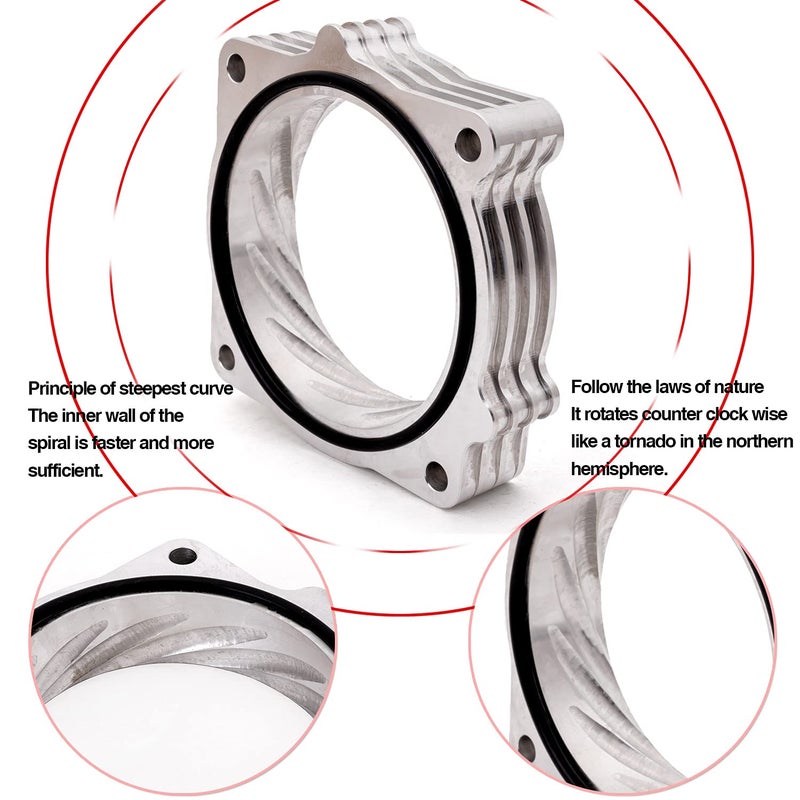 RJSPHH Throttle Body Spacer For 2009-2018 Dodge RAM 1500 2500 3500 5.7l v8 - Image 4