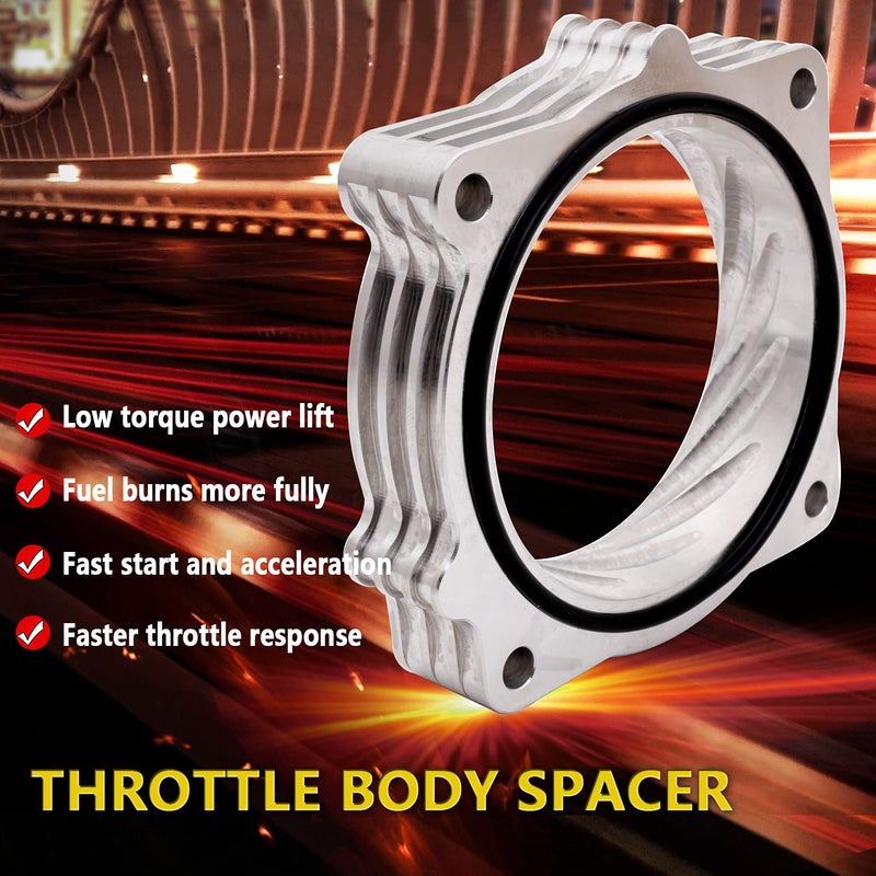 RJSPHH Throttle Body Spacer For 2009-2018 Dodge RAM 1500 2500 3500 5.7l v8 - Image 2