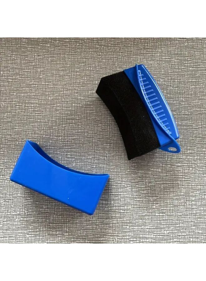 Yellow Car Detailing Sponge Brush With Lid For Waxing Tire And Corner Cleaning - Image 4