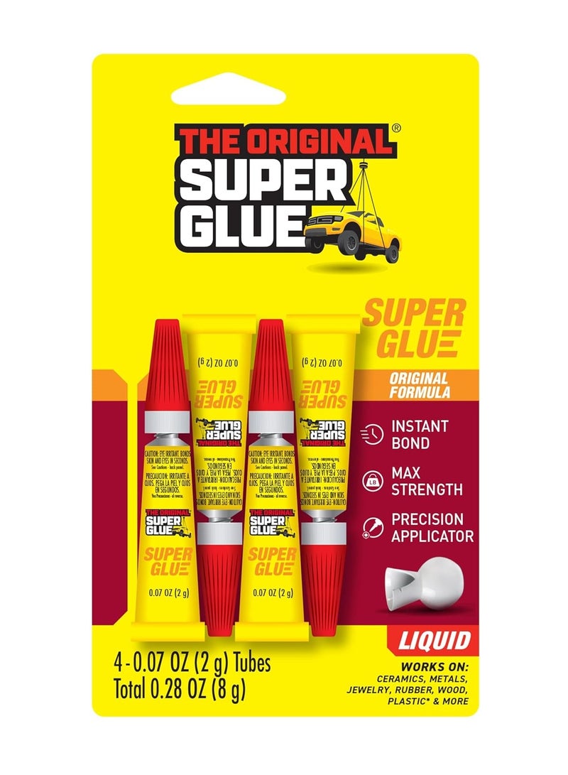 Super Glue Corp/pacer Tech SGH24J, 4 Pack (4-0.07oz/2g, total 0.28oz/8g)