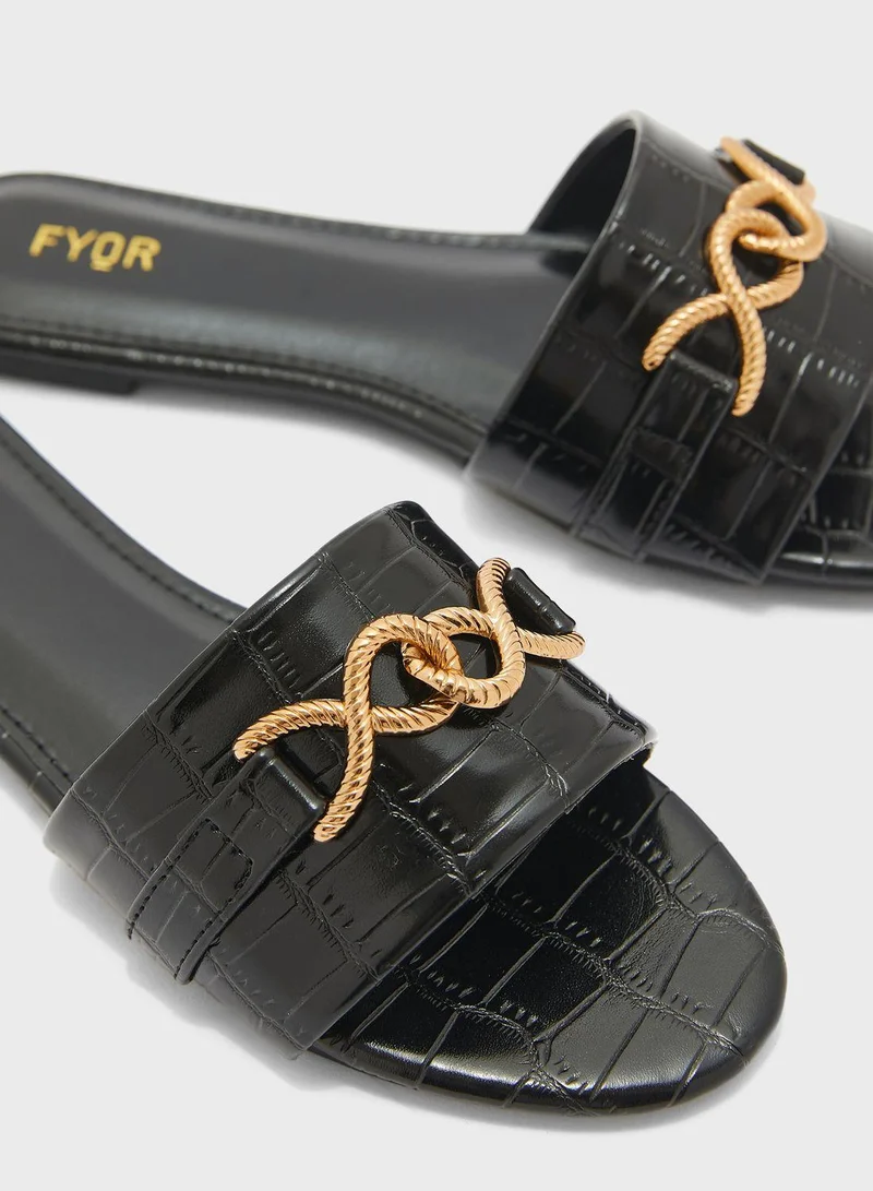 FYOR One Strap Flat Sandals