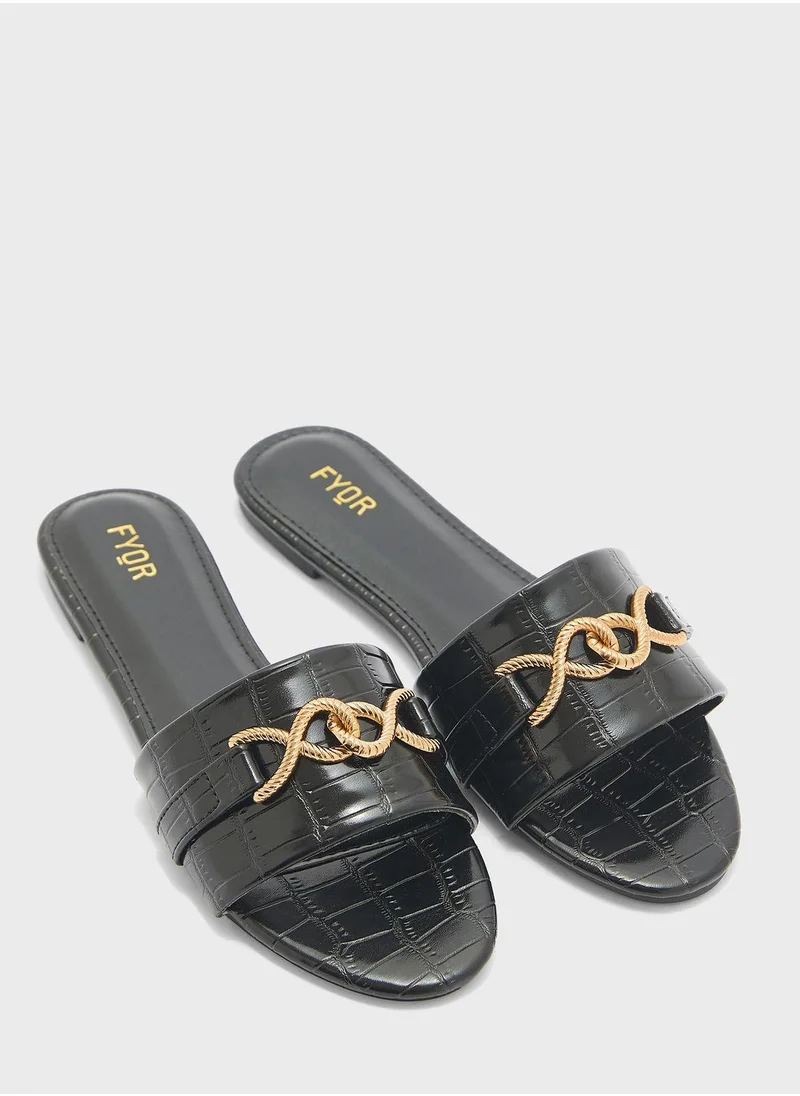 FYOR One Strap Flat Sandals