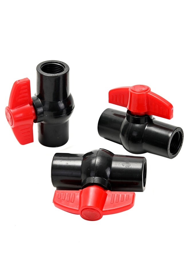 LAWAZIM Plastic Ball Valve Internal Thread -3 Piece 1/2inch- Anti-Corrosion Leak-Proof Shut-Off Valve for Reliable Flow Control in Plumbing, Irrigation, Water Lines, Water Management and Fluid Control - Image 3