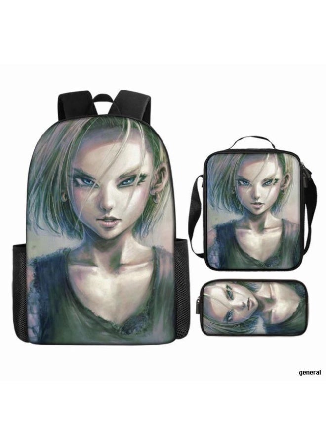 عام حقيبة الظهر المطبوعة الشائعة - مجموعة حقيبة الظهر المكونة من ثلاث قطع (يمكن استخدامها للطلاب والأطفال والأصدقاء للنزهات وتسلق الجبال وما إلى ذلك) - 63 - Image 1