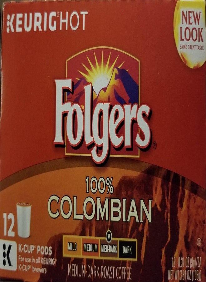Folgers, Gourmet Selections Keurig Brewed Medium Dark KCup12 ct, Lively Columbian, 12 Count - Image 1