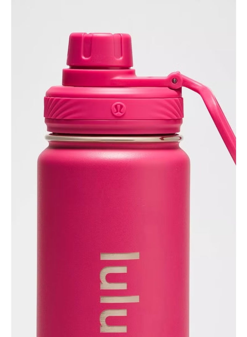 lululemonStainless steel sports vacuum insulated water bottle, suitable for holding water, iced tea, hot tea, etc., with a capacity of 710 milliliters - Image 2