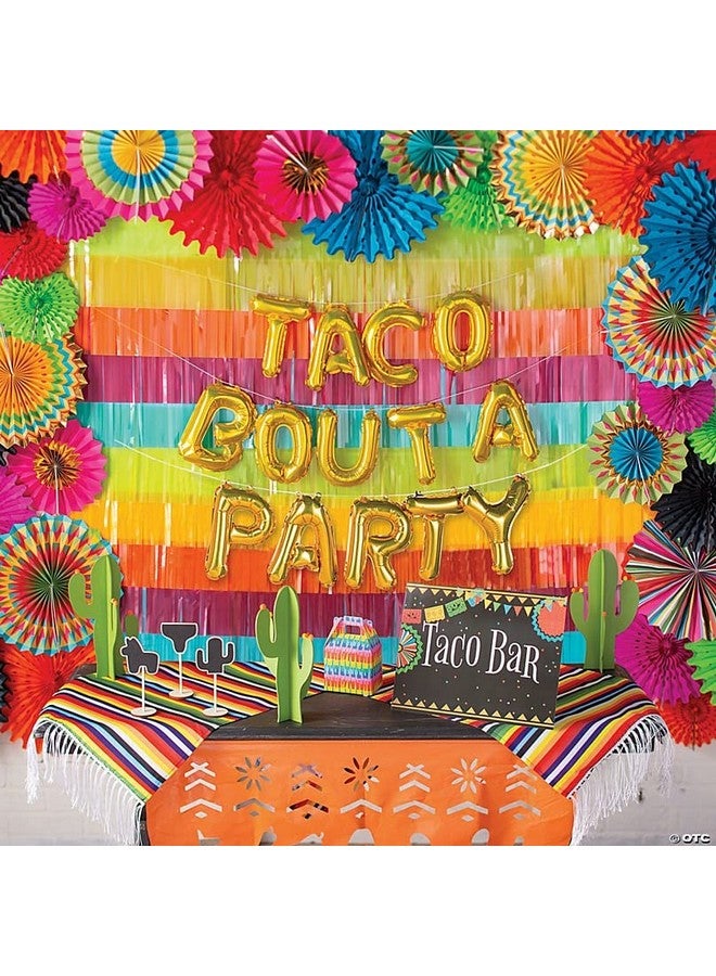 Atpata Funky Atpata Funky Taco Bout A Party Foil Balloons Mexican Cactus Fiesta Theme Cinco de Mayo Celebration Decorations Party Supplies Set - Image 2