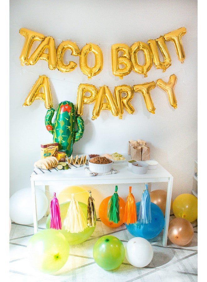 Atpata Funky Atpata Funky Taco Bout A Party Foil Balloons Mexican Cactus Fiesta Theme Cinco de Mayo Celebration Decorations Party Supplies Set - Image 3