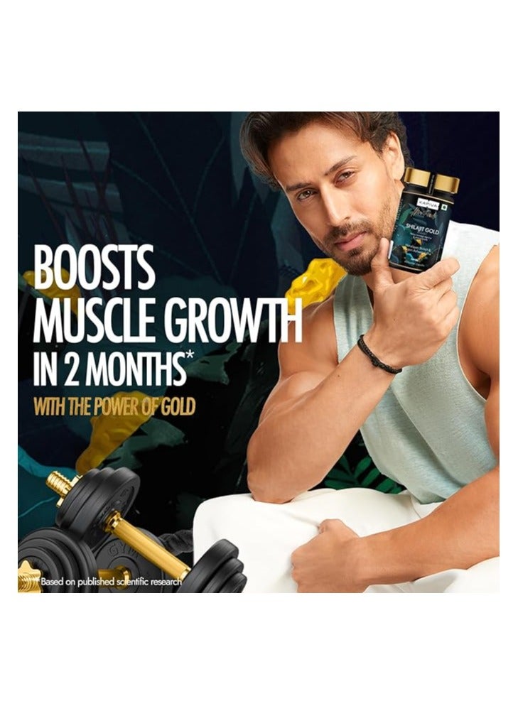 Kapiva Shilajit Gold 60 Capsules | Contains 24 Carat Gold | Boosts Stamina In 4 Weeks | 100% Ayurvedic 60 Count - Image 5