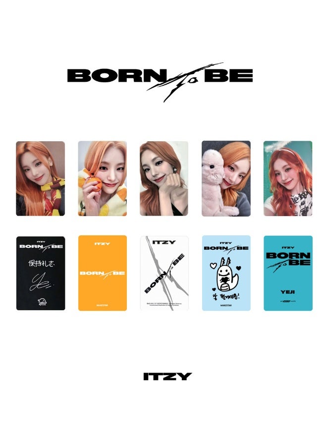NIBEMINENT 5 Pcs Kpop ITZY - Yeji BORN TO BE Lomo Cards Card For Fans Collection Gifts - Image 1