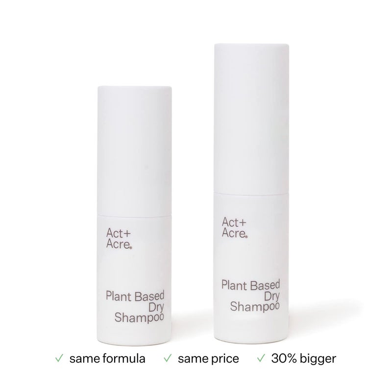 Act+Acre ACT+ ACRE Plant-Based Fulvic Acid Volumizing Dry Shampoo - Natural and Unscented Powder Spray Shampoo with Fulvic Acid and Rice Refresh Oily Hair and Restore Volume - Dry Shampoo for All Hair Types - Image 2