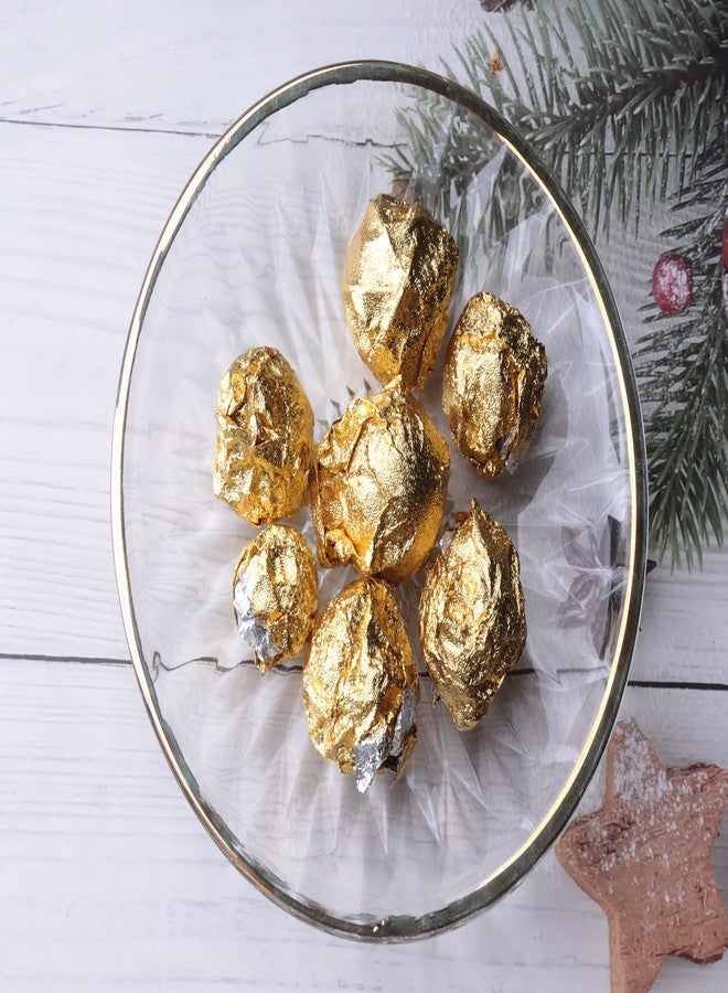 Sowaka 100 Pcs Chocolate Wrapper 4 x 4 Inch Aluminum Foil Wrapper Gold Square Wrapping Paper for Candies Packaging Decoration DIY Home Kitchen Homemade Cookies Parties Favors (Gold) - Image 5