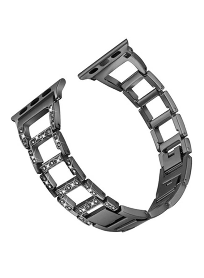 ISank Replacement Watch Band For Apple Watch Series 3/2/1 42mm Black - Image 1