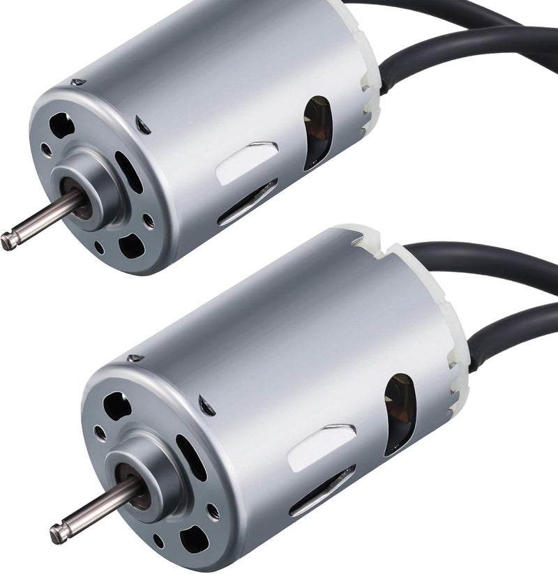 RUSFOL 2 Pieces 12V D-Shaft RV Vent Motor, Camper Exhaust Fan Motor, Compatible with Heng's, Elixir, Ventline, Jensen and Similar 6-inch Fan Blades - Image 1
