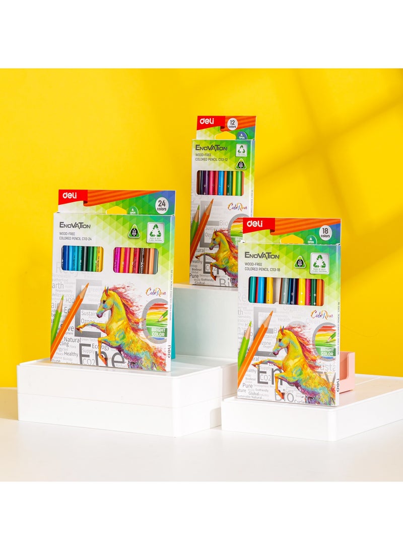 Deli EC113-18 Colored Pencils - 18 Colors - Image 3