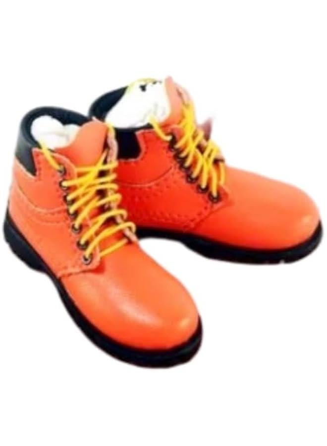 1/6 Scale Action Figure Accessory: Men's Hiking Boots Model for 12-inch Miniature Collectible Figure MDXE Orange  - Image 1