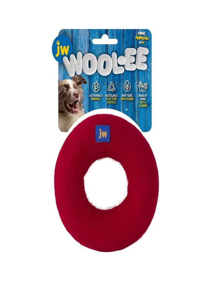 JW Wool-EE Ring Handmade 100% Wool All Natural Dog Toy for Fetch - Image 1