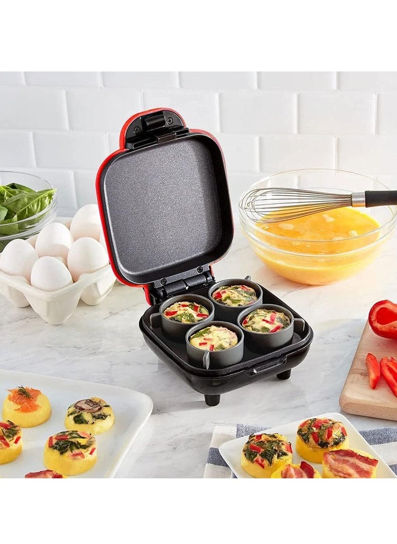 Generic - Sandwich Machine, Egg Bite Maker With Four Silicone Molds, Lightweight And Portable Sandwich Maker, Durable Electric Toaster With Auto Shut Off Function, (1pc, 110v) - Image 1