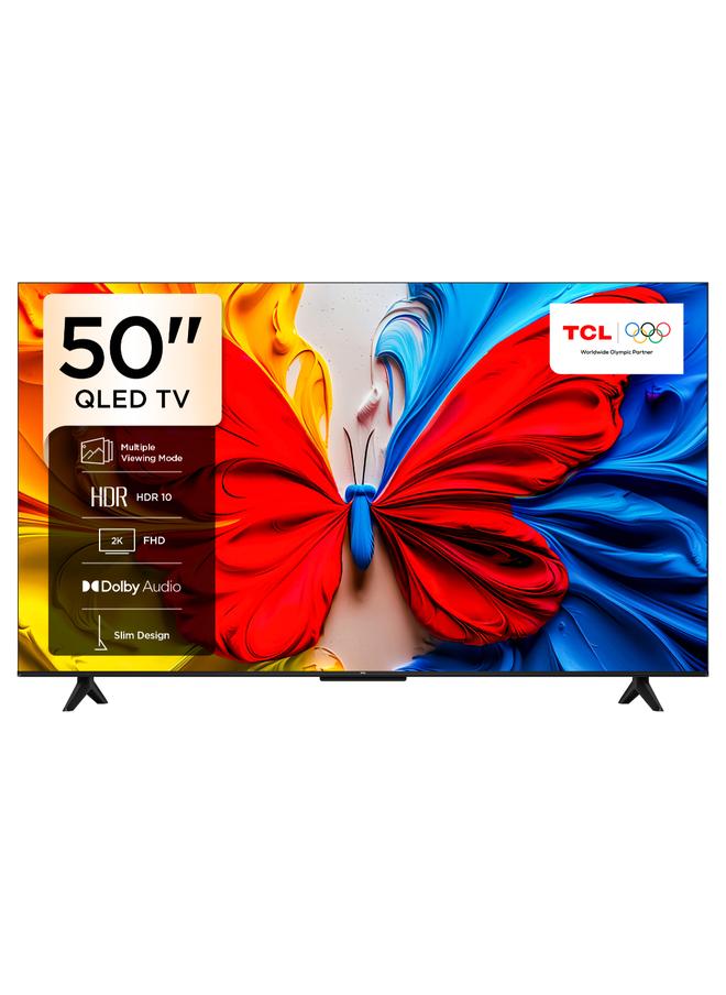 تي سي إل تلفاز ذكي 50 بوصة QLED HDR 10 جوجل TV، 60 هرتز، صوت دولبي، وضع الألعاب، رعاية متعددة للعينين بتصميم نحيف، (طراز 2025)  - Image 1