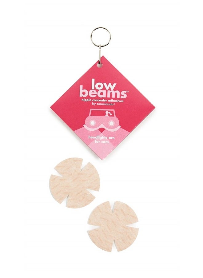 COMMANDO Low Beams Nipple Concealer Adhesives, one Size Natural  - Image 1