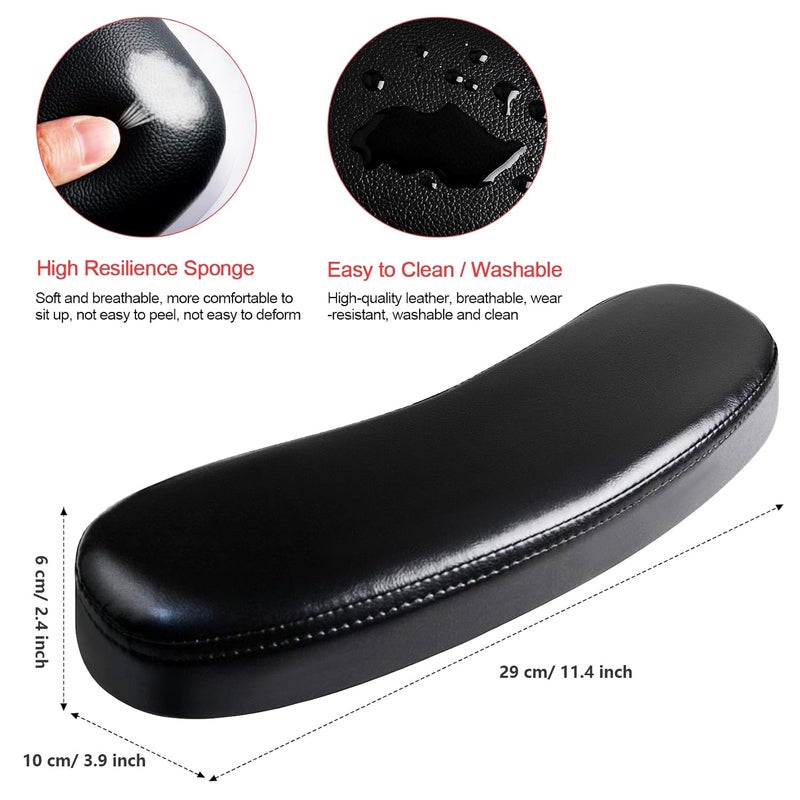 TOROKOM Nail Arm Rest Cushion Hand Pillow Pad, Nail Hand Holder Wrist Arm Rest Leather Pillows Manicure Tool for Nails Art Salon and Home DIY And for Nail Technician Use (Black) - Image 2