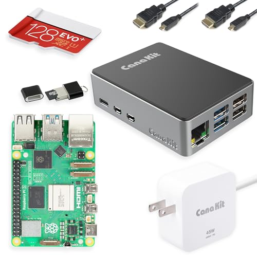 CanaKit مجموعة البداية CanaKit Raspberry Pi 5 PRO - ألمنيوم (إصدار 128GB) (8GB RAM) - Image 5