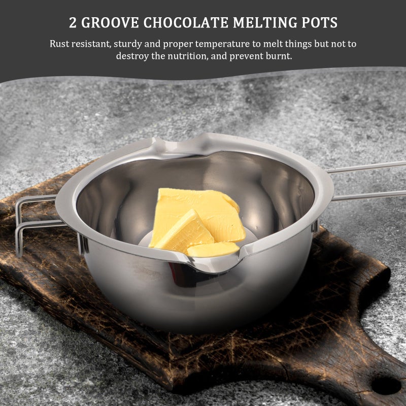 1pc Stainless Steel Chocolate Melt Pan Baking Pan Butter Melt Bowl - Image 4