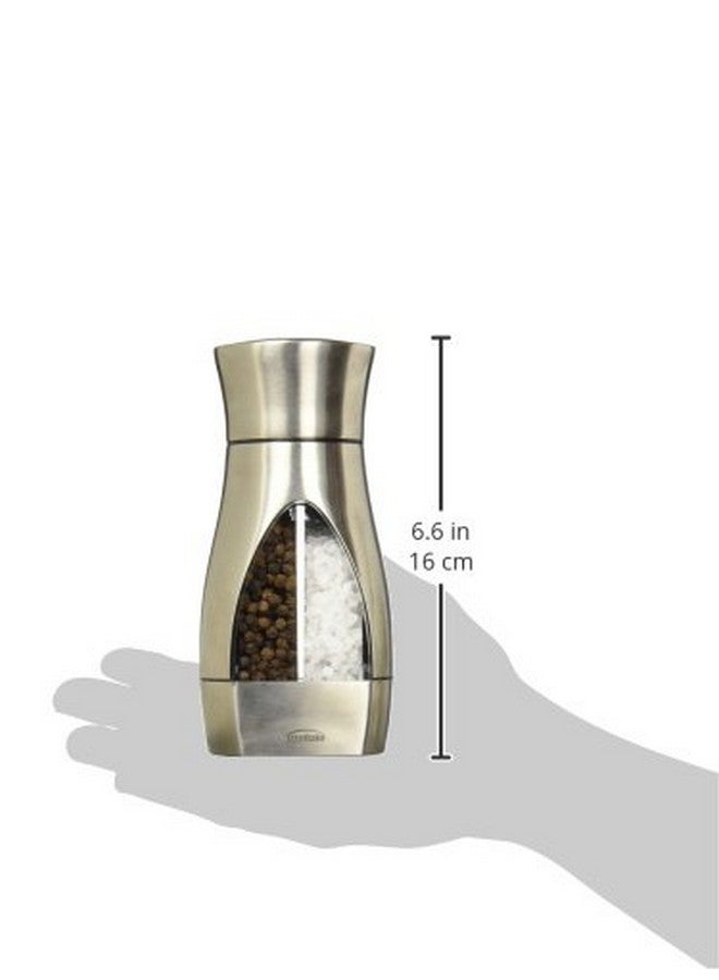 Trudeau 2-in-1 Salt & Pepper Mill 6.25"-Silver  - Image 3