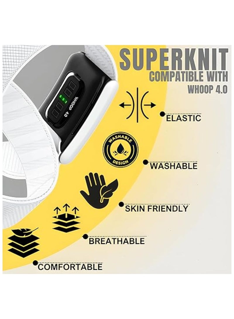 م.ا & ف'س سوار رياضي من النايلون فائق النعومة، متوافق مع ساعات WHOOP 5.0 وOne وPeak وLife | حزام متين وآمن، يسمح بمرور الهواء - Image 5