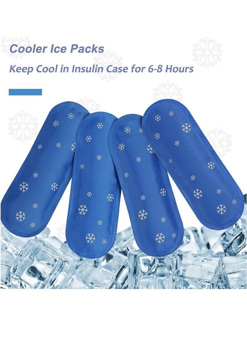 4 Pcs Insulin Ice Pack – Reusable Gel Cold Pack for Insulin Cooler Travel Case, Compact Medical Ice Bag for Diabetes Supplies - Image 3