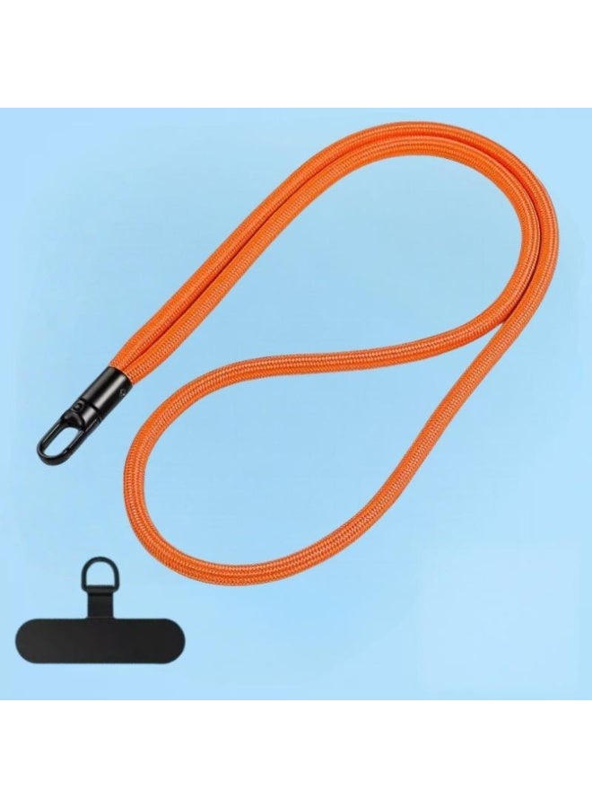Mobile Holder Chain Phone Lanyard Neck Strap Phone Chain Mobiles Accessories(Orange) - Image 1