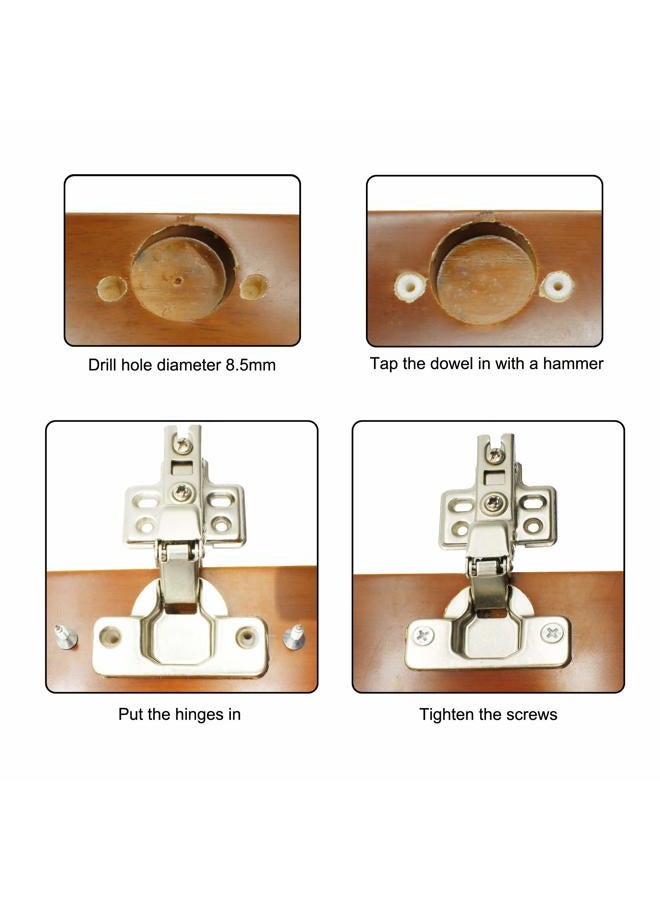 Otrestodyl Plastic Hinge Dowel Inserts with Screws 100 Pack - Image 4