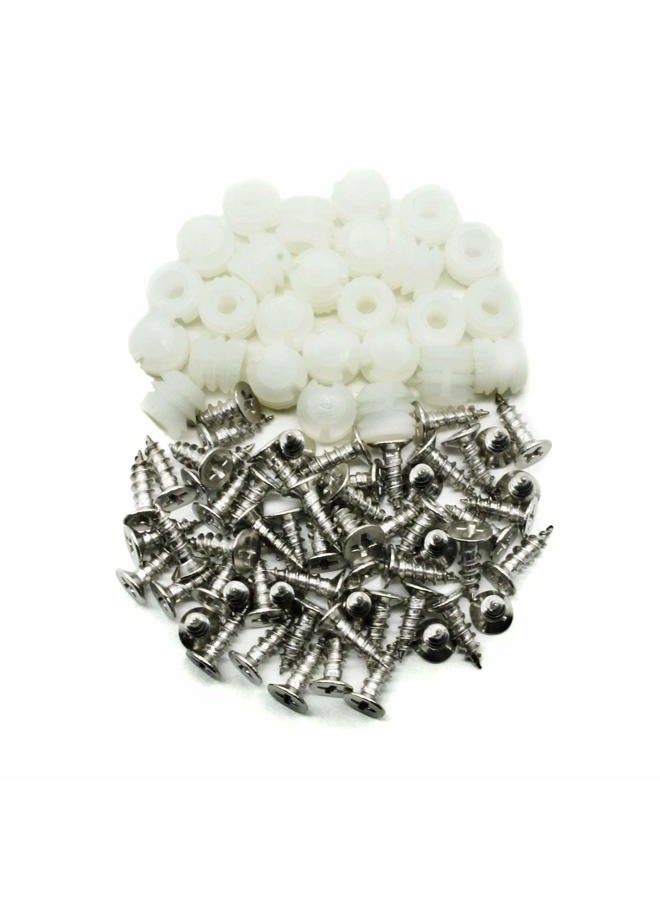 Otrestodyl Plastic Hinge Dowel Inserts with Screws 100 Pack - Image 5
