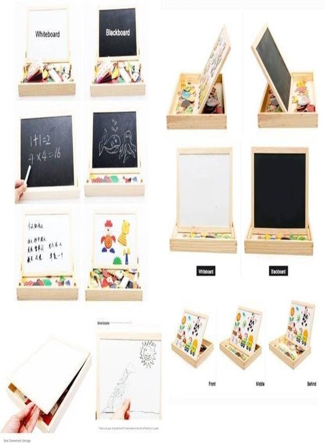 Crazy Buy CrazyBuy Wooden Magnetic Happy Farm Colorful Puzzle Board for Kids (Multicolor) - Image 2