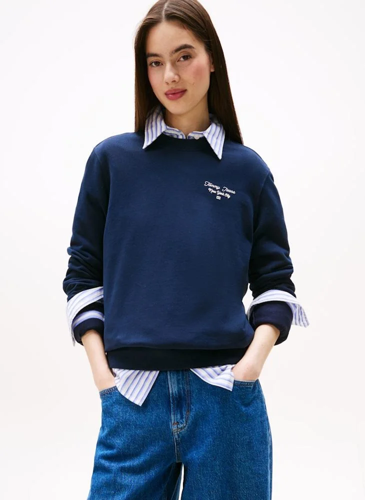 TOMMY JEANS Graphic Crew Neck Sweatshirt