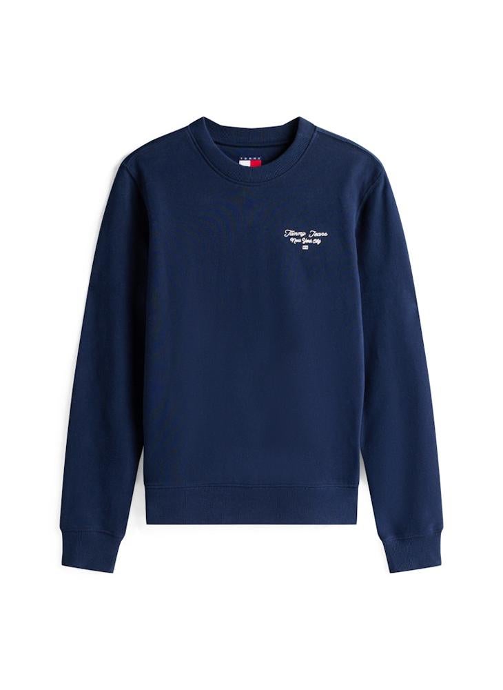 تومي جينز سويت شيرت جرافيك بياقة دائرية - Image 5