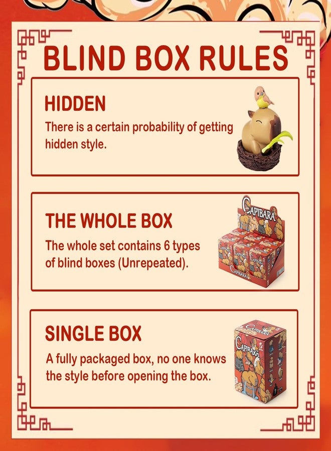 BEEMAI Capybara Series 1PC Blind Box Figures, Random Design Cute Figures Collectible Toys Birthday Gifts - Image 3