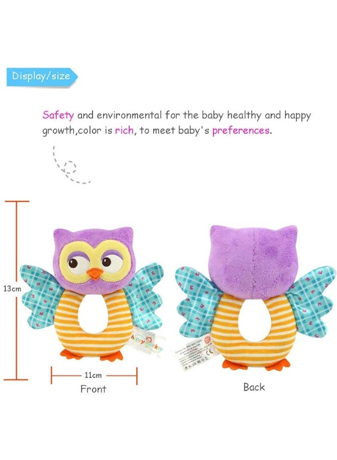 teytoy Owl Soft Rattle Toy for Over 0 Months - Image 2