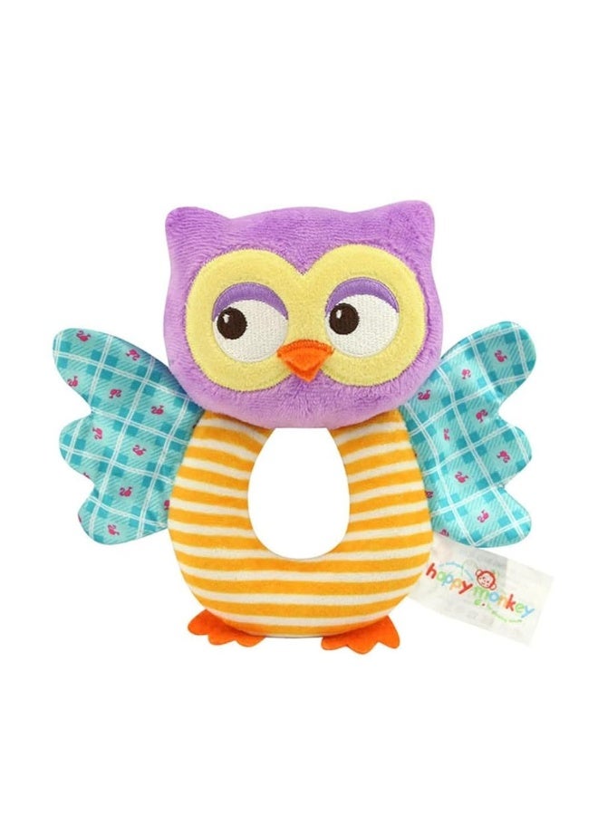 teytoy Owl Soft Rattle Toy for Over 0 Months - Image 4
