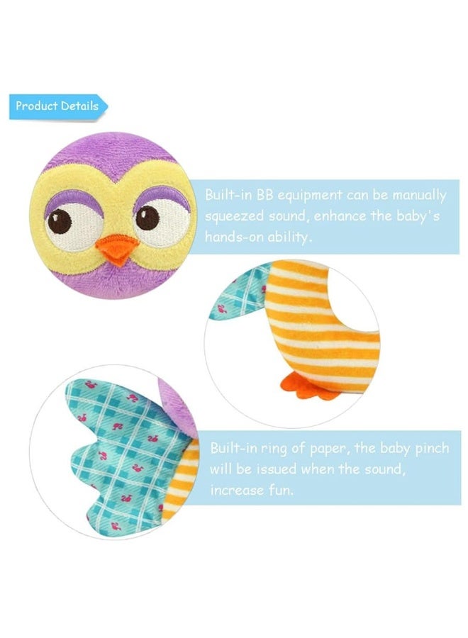 teytoy Owl Soft Rattle Toy for Over 0 Months - Image 1
