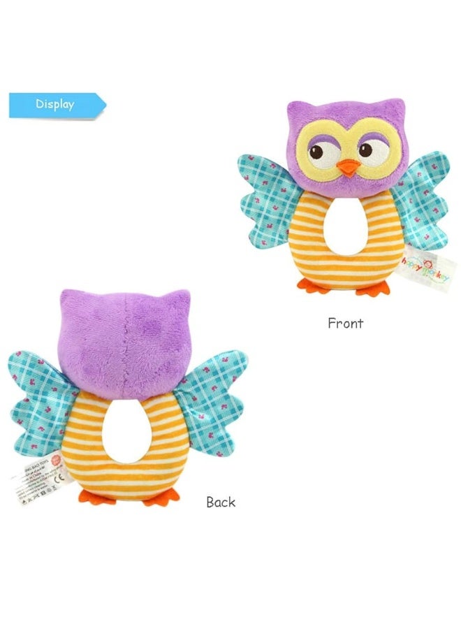 teytoy Owl Soft Rattle Toy for Over 0 Months - Image 5