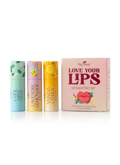 Love Your Lips Lip Balm Trio Set 0.9 Oz (25.5 G) Simple Natural Ingredients & Packaged In Ecofriendly Recyclable Cardboard Refreshing Flavors Including Lavender Lemonade Vanilla Citrus Cool Mint - pzsku/Z2665FDC3489F454688D2Z/45/_/1719246570/75d91bda-5b43-4878-966f-ef5f4068d1f7