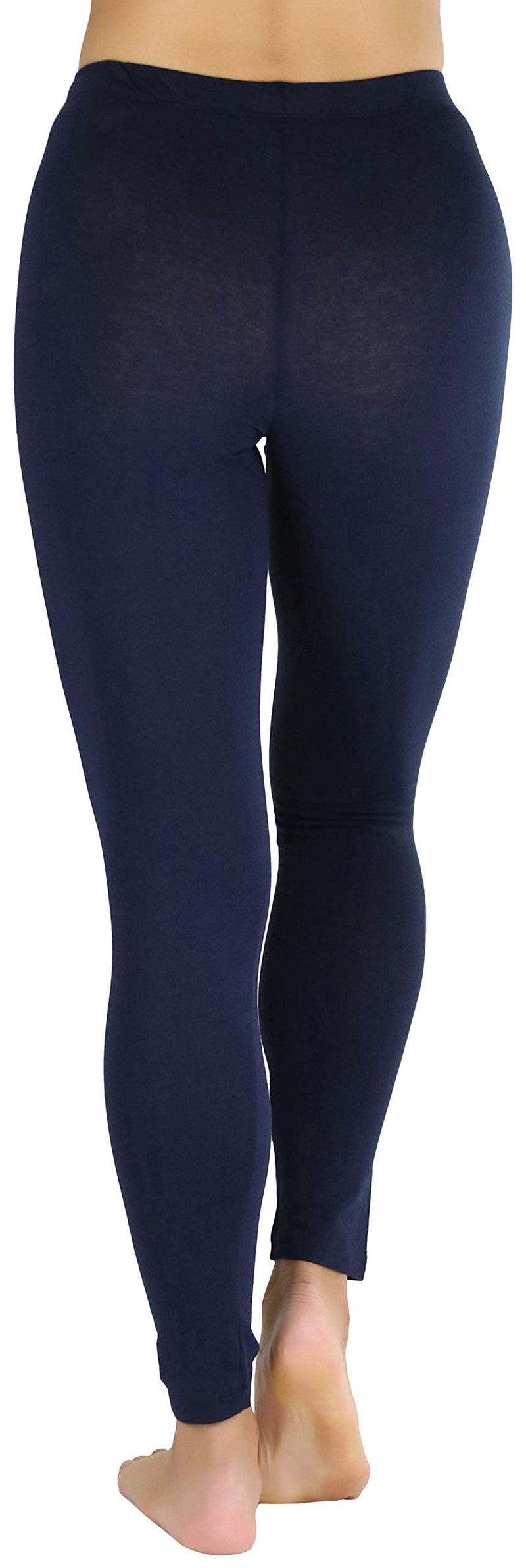 ToBeInStyle Women's Full Length Cotton Leggings - Eclipse- 2XL - Image 3