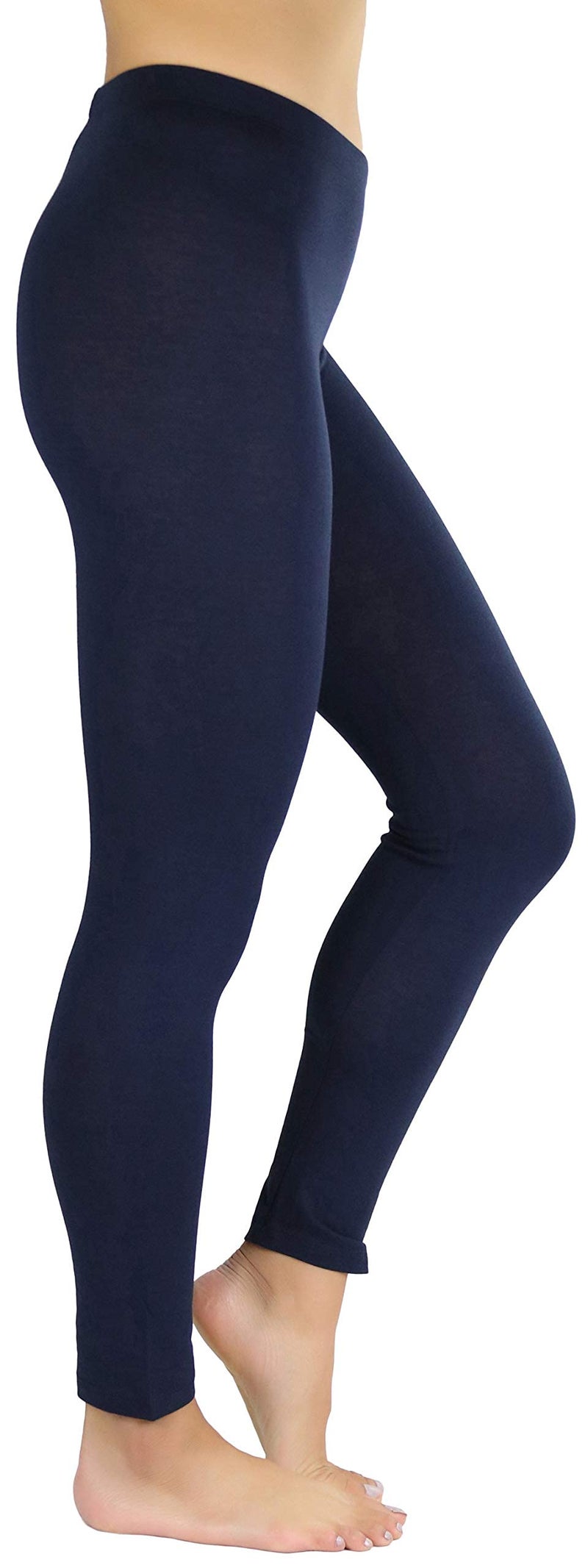 ToBeInStyle Women's Full Length Cotton Leggings - Eclipse- 2XL - Image 4