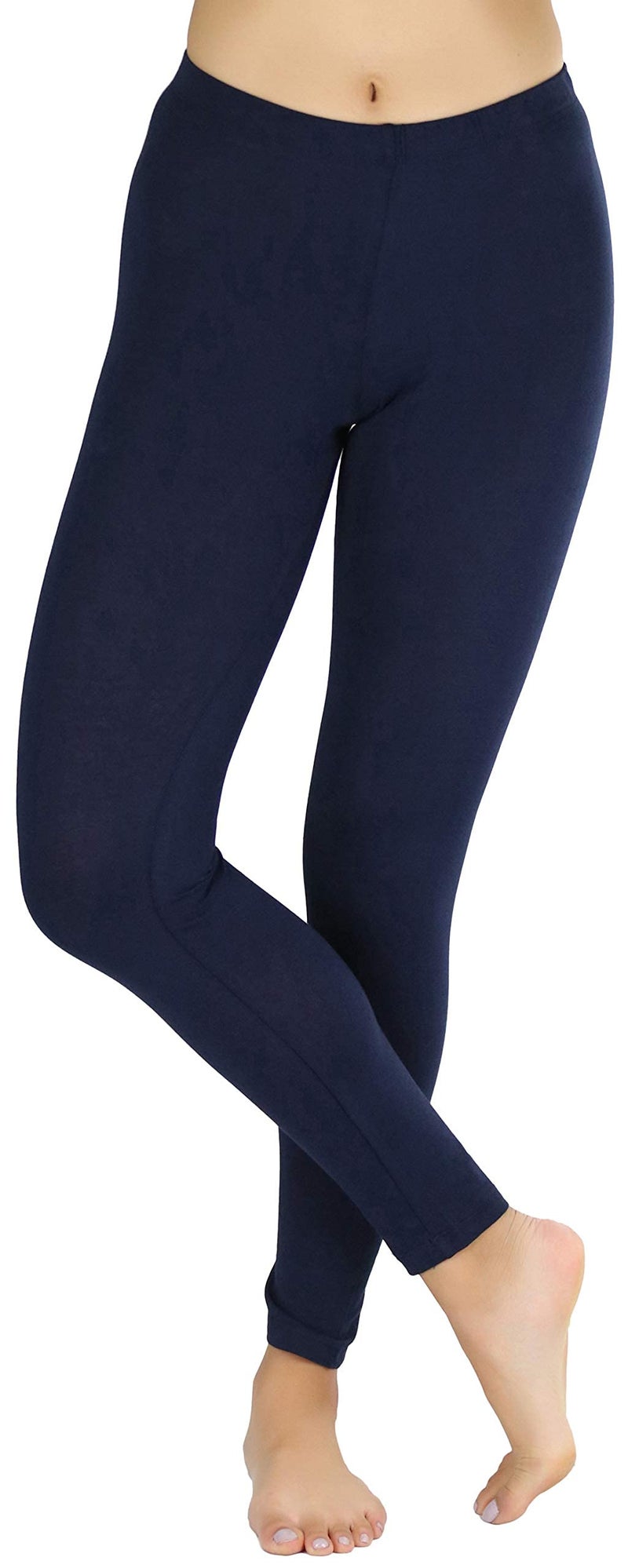 ToBeInStyle Women's Full Length Cotton Leggings - Eclipse- 2XL - Image 5